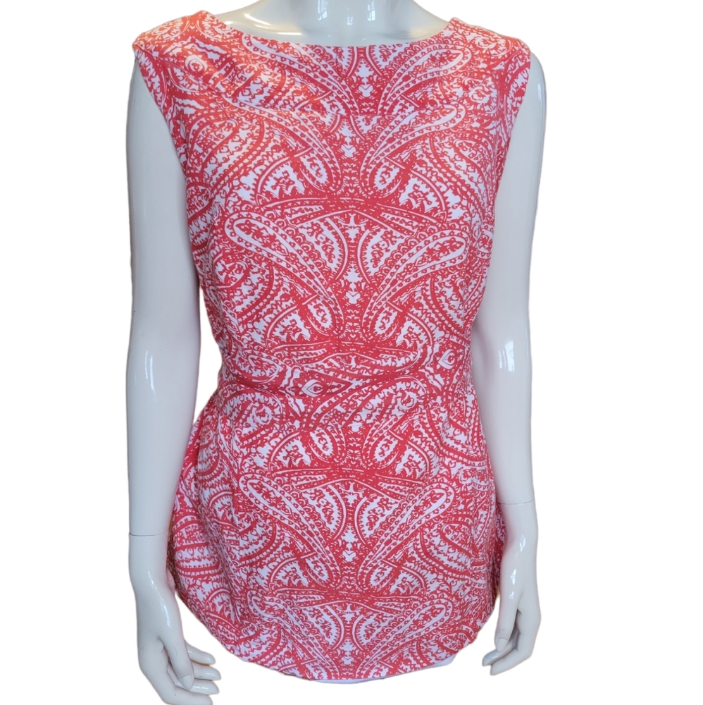 20W sleeveless tunic top with sash by Jessica London
